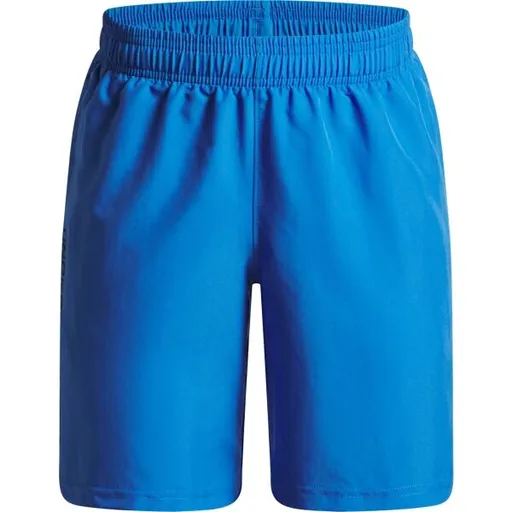 Under Armour WOVEN WORDMARK Chlapecké kraťasy, modrá, velikost XS