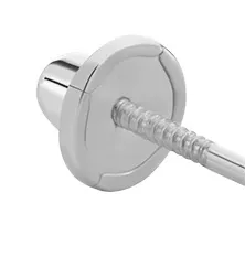 Brilio Šroubovací uzávěr na náušnice z bílého zlata 14/00/17 Esp OB - 1 ks