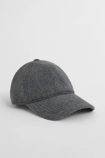 ČEPICE GANT LUSTROUS MELTON CAP GREY MELANGE