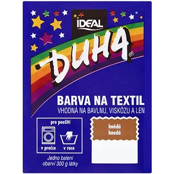 DUHA barva na textil hnědá 15 g (3045200475231)