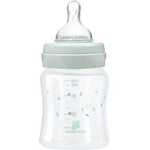 KikkaBoo Kojenecká láhev 120ml 0m+ Jungle King Mint