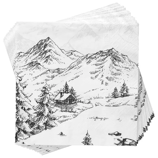 APRÈS Papírové ubrousky Alpy