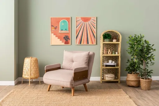 Rozkládací křeslo Cosmo Single - Bohemian Mink