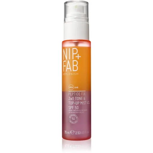 NIP+FAB Peptide Fix SPF 50 tonizační pleťová mlha SPF 50 75 ml