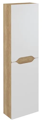 SAPHO WAVE skříňka vysoká 40x140x20cm, levá/pravá, bílá/dub alabama WA250-3022