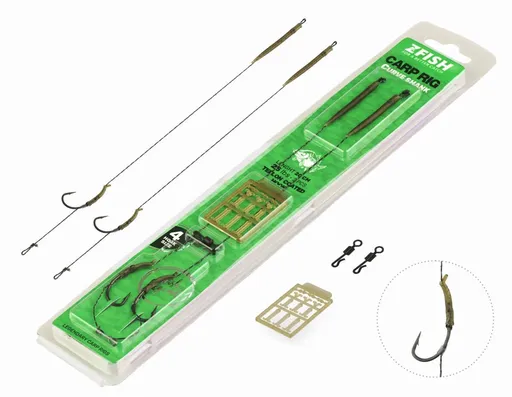 Zfish návazec curve shank carp rig 20 cm - velikost háčku 6