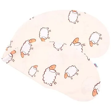 NEW BABY povlak na kojící polštář ovečky béžový (8596164077511)