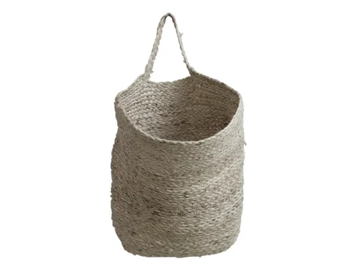 Přírodní jutový koš na zavěšení Billbo - 50*59 cm Chic Antique