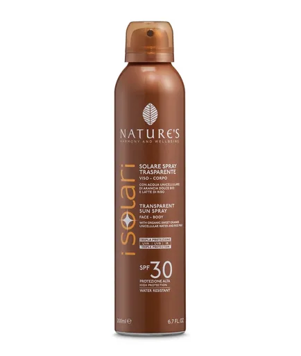 Nature´s i Solari Opalovací transparentní sprej SPF30 200 ml