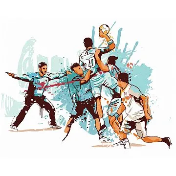 Diamondi - Diamantové malování - HÁZENÁ, 40x50 cm, bez rámu a bez vypnutí plátna (604928A)