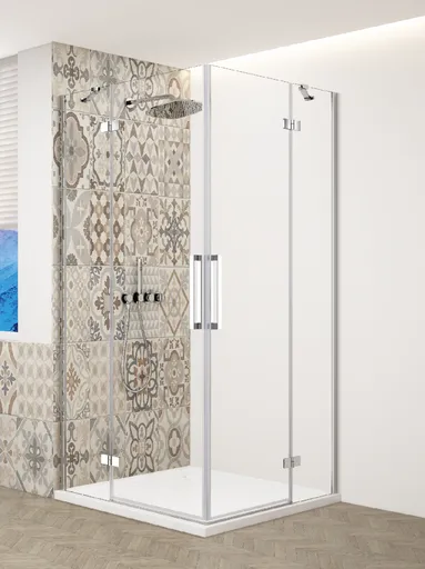 GELCO TRINITY CHROM obdélníkový kout 800x1000 rohový vstup, čiré sklo, GT2280-10C-CH GT2280-10C-CH