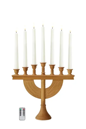 Markslöjd Torpa hnědý adventní svícen na baterie