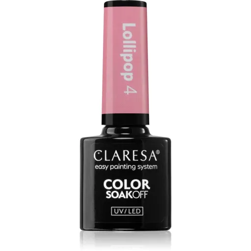 Claresa SoakOff UV/LED Color Lollipop gelový lak na nehty odstín 4 5 g