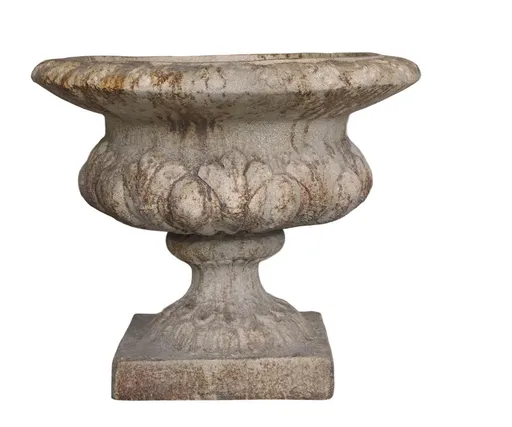 Béžovo-hnědý antik dekorační květináč Broqua - Ø 57*47cm  Chic Antique