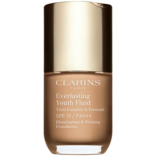 Clarins Everlasting Youth Fluid Foundation rozjasňující make-up SPF 15 odstín 108.5 Cashew 30 ml