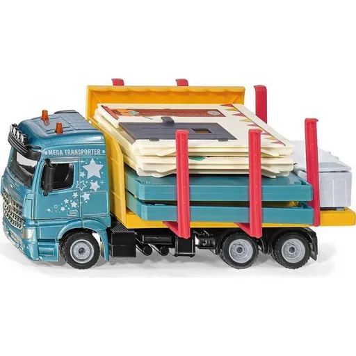 SIKU Super 3562 nákladní auto převážející montovaný dům 1:50