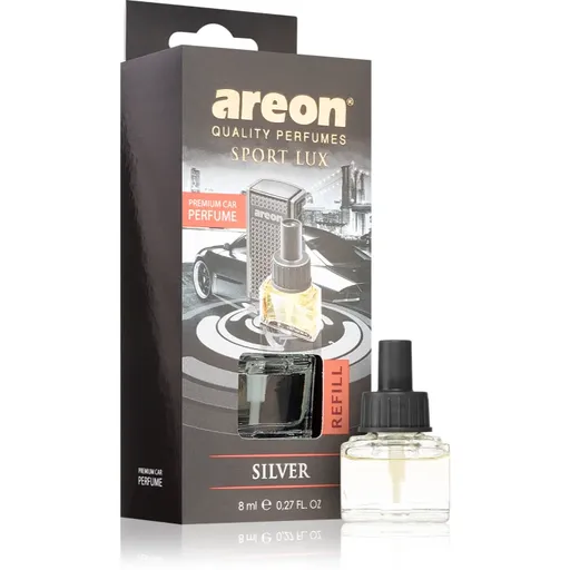 Areon Car Black Edition Silver vůně do auta – náhradní náplň 8 ml