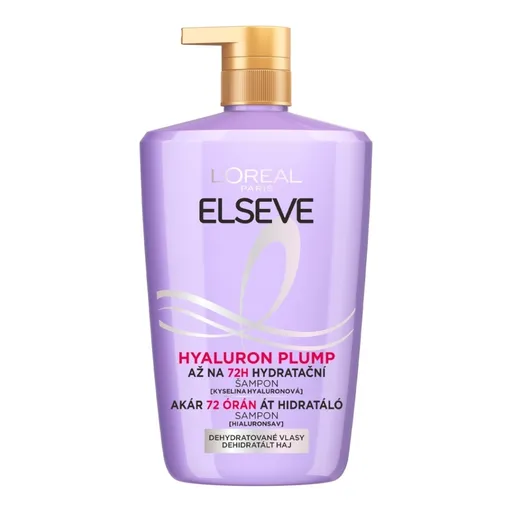 Loréal Paris Elseve Plump 72H hydratační šampon s kyselinou hyaluronovou 1000 ml