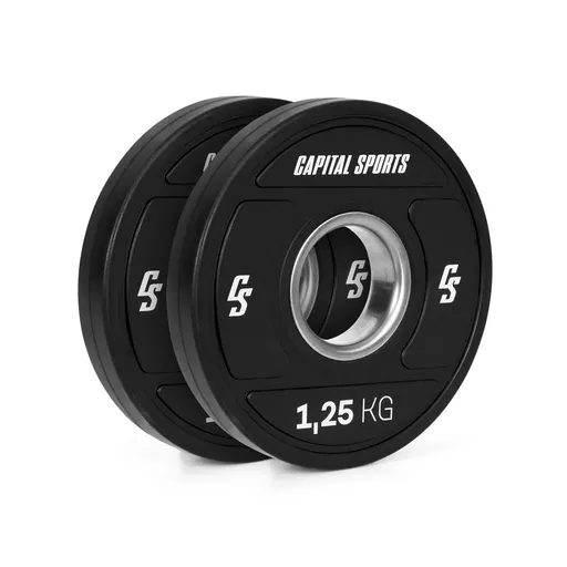 Capital Sports Elongate 2020, kotouče, 2 x 1,25 kg, tvrdá guma, 50,4 mm