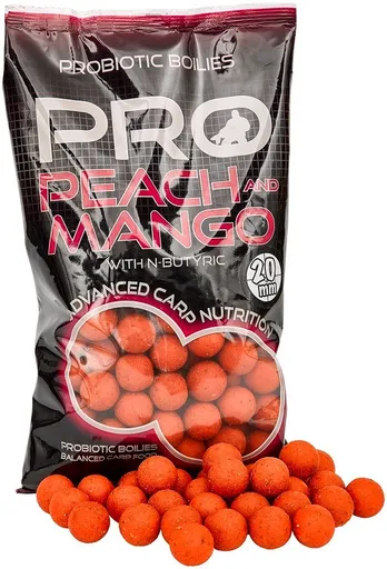 Starbaits Boilies Pro Peach & Mango 800g - 24mm,Starbaits Boilies Pro Peach & Mango 800g - 24mm