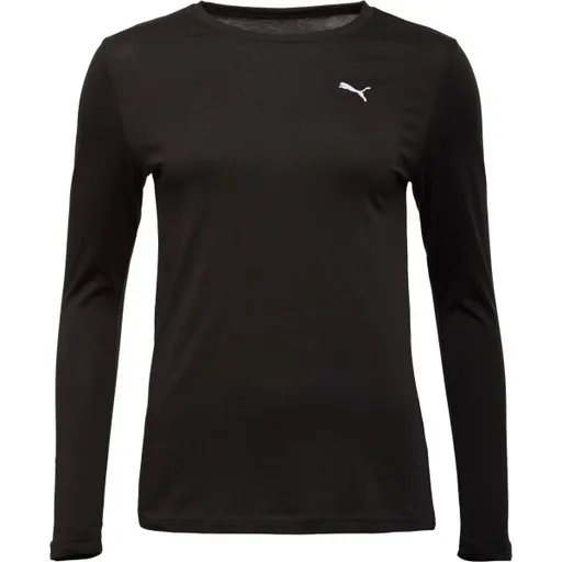 Puma ESSENTIALS LONG SLEEVE TEE Dámské triko, černá, velikost