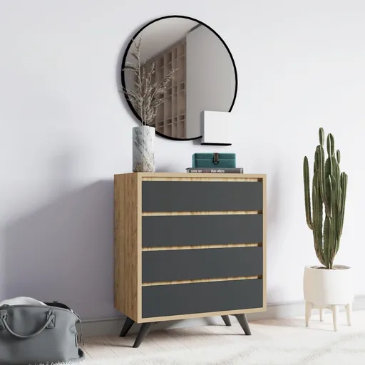 Komoda Suvera - Oak, Anthracite