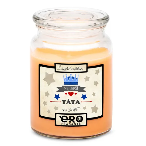 Svíčka Nejlepší táta na světě (Vůně svíčky: Tropické ovoce)