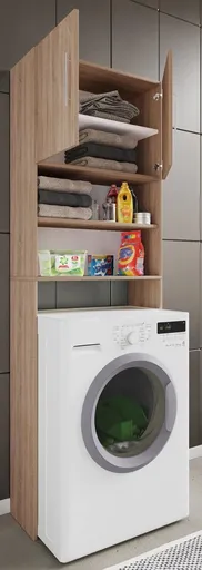 VCM Skříňka na pračku Jutas, dub sonoma
