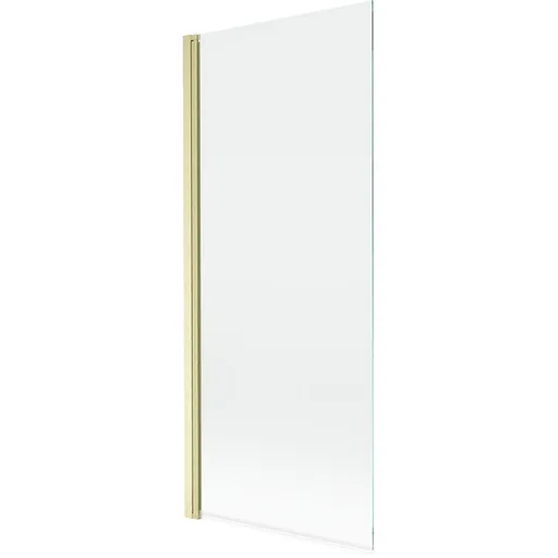 MEXEN MIST vanová zástěna 80x150 cm 6mm 1-s, zlatá kartáčovaná, čirá 8A9-080-001-55-00