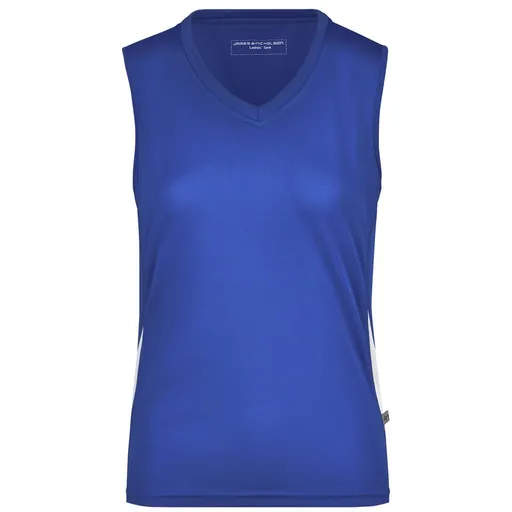 James & Nicholson (Daiber) Dámské funkční tílko JN315 - Královská modrá / bílá | XL