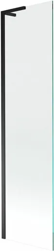 MEXEN/S Next L vanová zástěna FIX 80 x 150, transparent, černá 895-080-000-03-00-70
