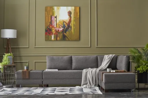 Rohová rozkládací pohovka Fly Corner Sofa Bed Right- Brown