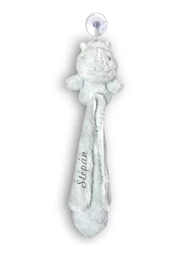 Plyšový usínáček s hračkou s výšivkou