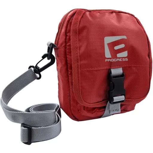 PROGRESS CROSS BODY Outdoorová kapsička přes rameno, červená, velikost