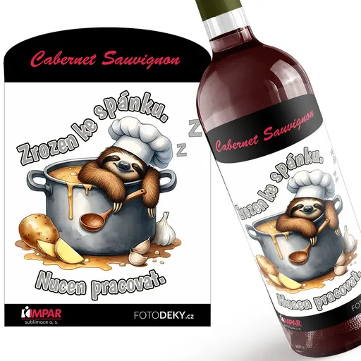 Víno Zrozen ke spánku – kuchař (Druh Vína: Červené víno)