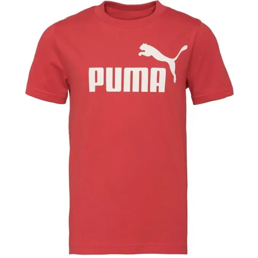 Puma ESSENTIALS N0. 1 LOGO TEE B Chlapecké triko, červená, velikost