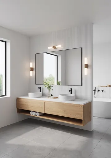 NORDLUX Helva Double Basic nástěnné svítidlo dřevěná fólie 2015311004