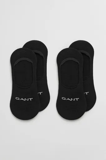 PONOŽKY GANT INVISIBLE SOCKS 2-PACK BLACK