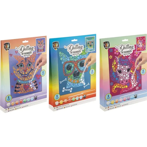 Malování pomocí teček a čísel 20x25 cm