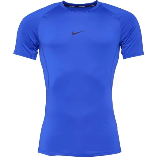 Nike M NP DF TIGHT TOP SS Pánské tréninkové tričko, modrá, velikost