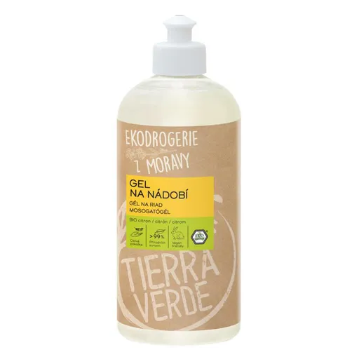 Tierra Verde Gel na nádobí s BIO citronovou silicí 500 ml