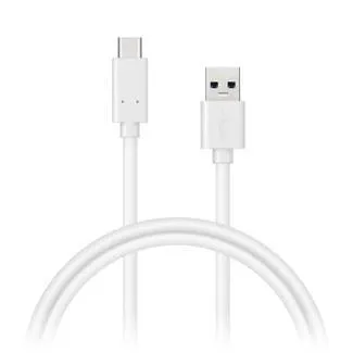 CONNECT IT Wirez USB C (Type C) - USB, tok proudu až 3A !, bílý, 2 m