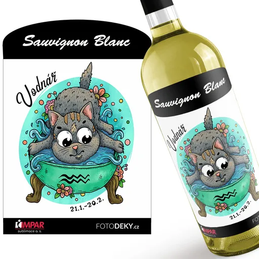 Víno Kočičí znamení – vodnář (Druh Vína: Bílé víno)