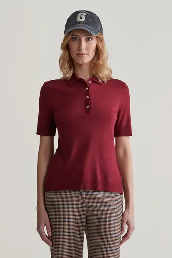 POLOKOŠILE GANT REG SEAMLESS SS POLO PLUMPED RED