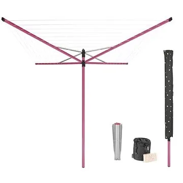 Brabantia Sušák Lift-O-Matic 50m hrot, růžová, doplňky (222887)
