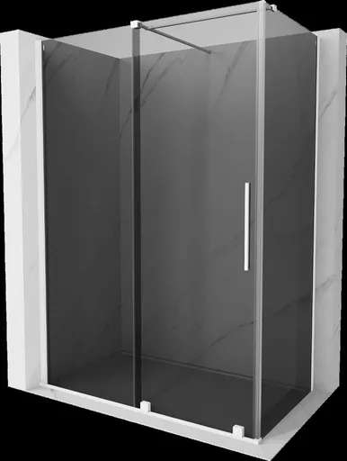 MEXEN/S Velar sprchový kout, posuvné dveře 150 x 80, grafit, bílá 871-150-080-41-20
