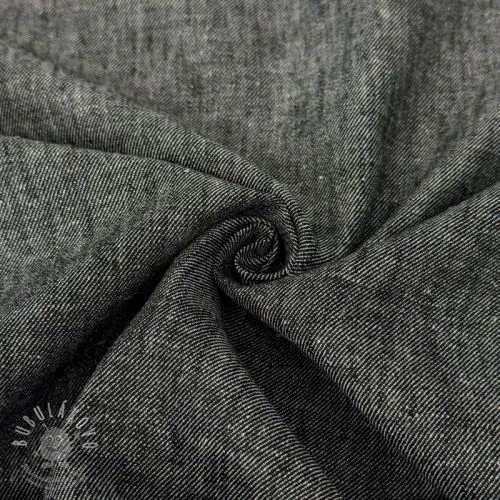 Len s bavlnou Denim Twill black