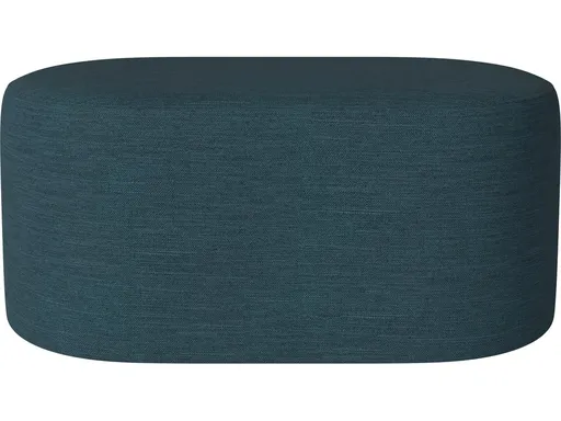 Puf Zyl oválný - 50 x 90 cm, více variant - Bolia Varianta: Baize - Smooth weave, Dust Blue