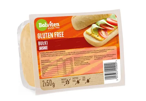 Balviten Rolls White bezlepkové bagetky světlé 2x50 g