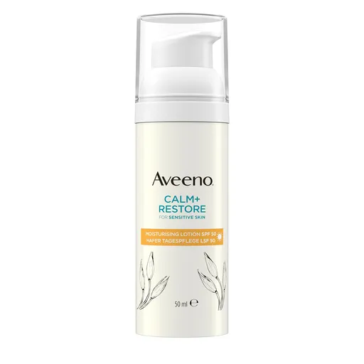 Aveeno Hydratační mléko SPF 50 Calm+Restore™ (Moisturising Lotion) 50 ml